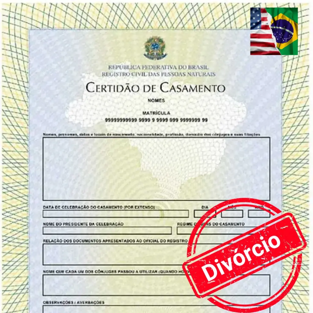 Juramentada - Certidão de Divórcio Inglês
